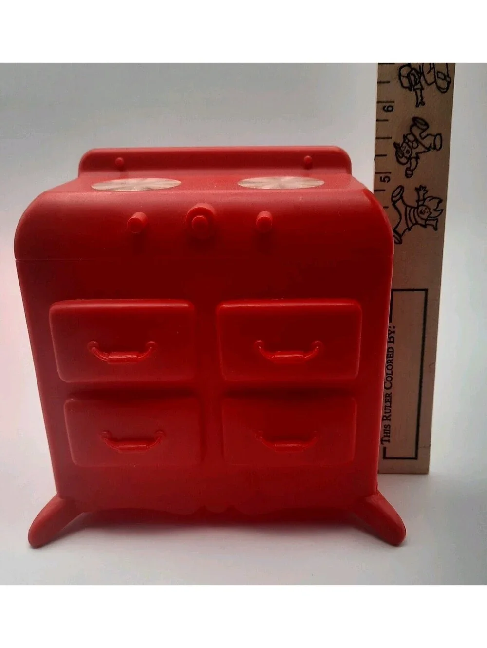 Vintage Meritus Industries Doll house Plastic Stove Fashion Doll Furniture 1990